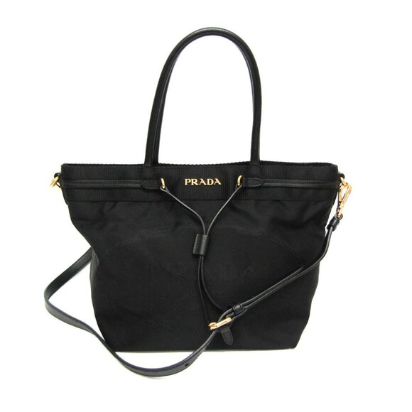 PRADA Black Leather Shoulder Bag - Picture 1 of 13